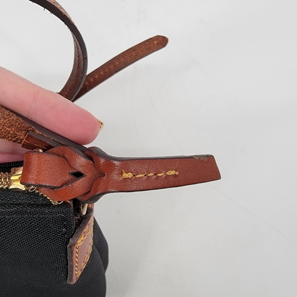 Dooney & Bourke Small Black Crossbody Bag Vintage Authentic Y2K Leather Strap - Picture 13 of 16